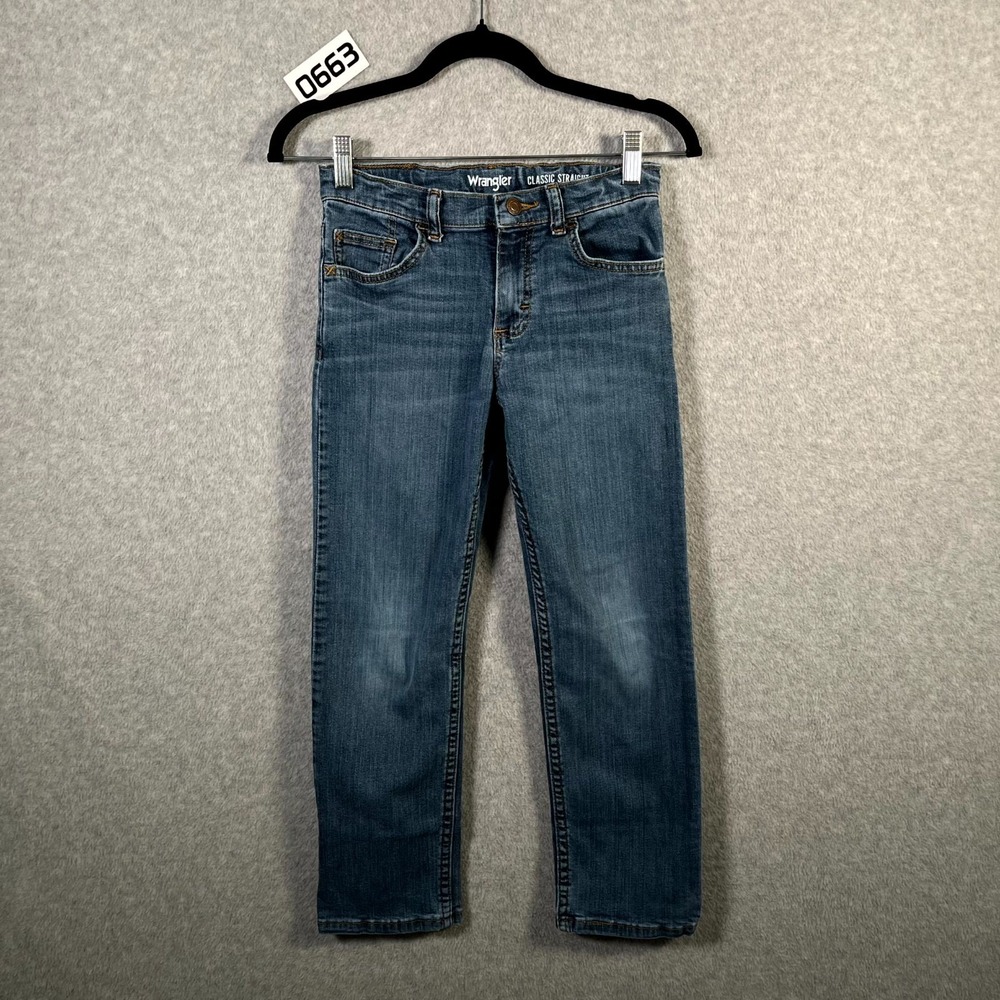 Wrangler Jeans Womens 10 Blue‎ Denim Pockets Medium Wash Classic Straight Leg